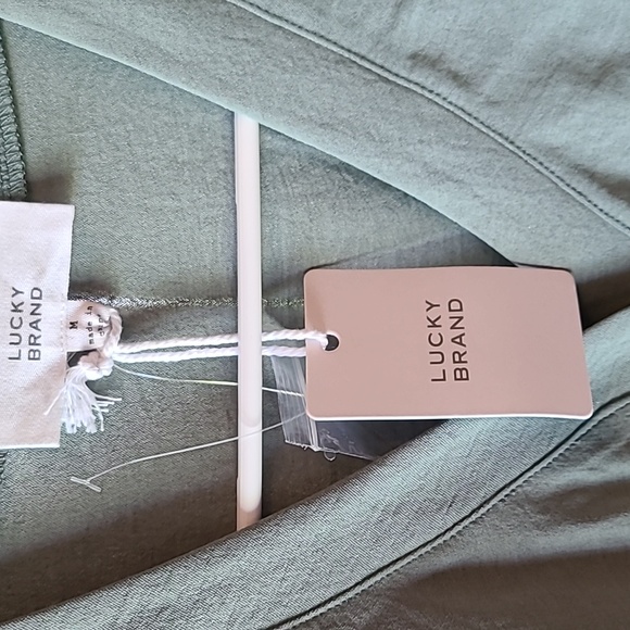 Lucky Brand Wavy Crepe Flutter Sleeve Shirt Mini Dress Size Medium - Picture 5 of 13